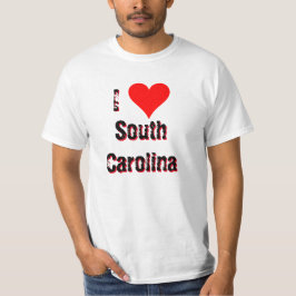 Camiseta I (Heart) Love South Carolina