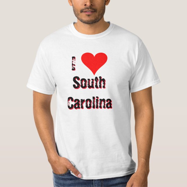 Camiseta I (Heart) Love South Carolina (Anverso)