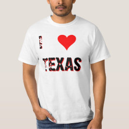 Camiseta I Heart (Love) Texas