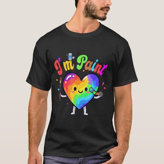 Camiseta I Heart Love To Finger I'm Paint Cute Couple Valen (Anverso)
