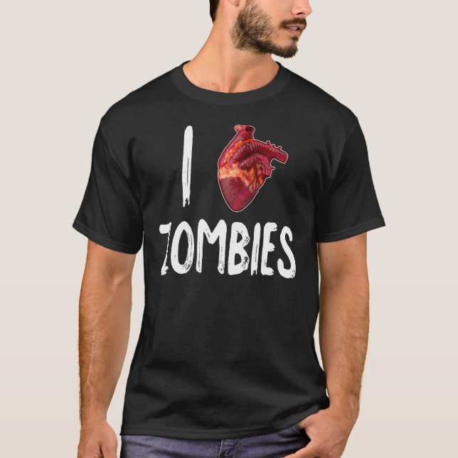 Camiseta I Heart Love Zombies (Anverso)