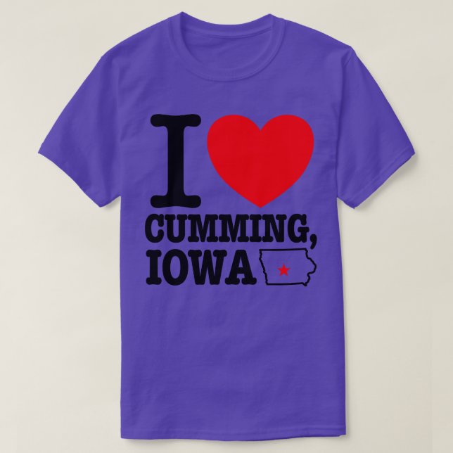 Camiseta I Heart ming Iowa (Diseño del anverso)