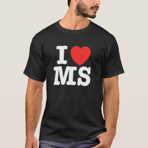 Camiseta I Heart Mississippi (MS) Love Pullover Hoodie