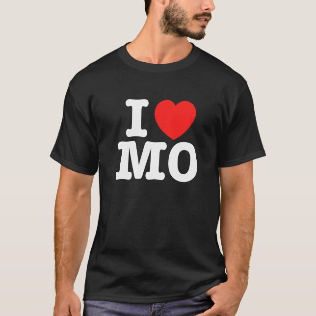 Camiseta I Heart Missouri (MO) Love Premium (Anverso)