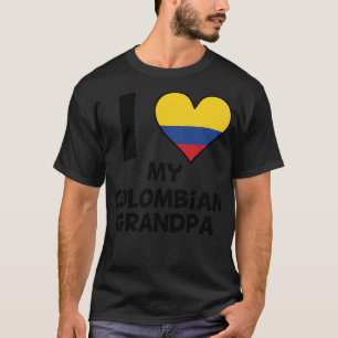Camiseta I Heart My Colombian Grandpa funny alpaca 