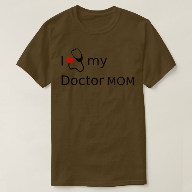 Camiseta I heart my doctor mom 1 (Diseño del anverso)