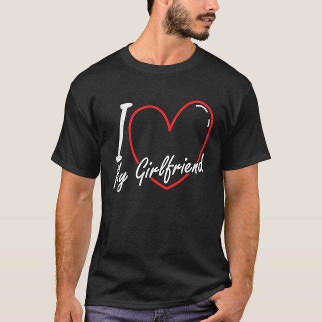 Camiseta I Heart My Girlfriend I Love My Girlfriend Valenti (Anverso)