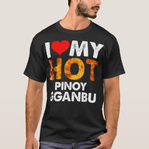 Camiseta I Heart My Hot Pinoy Gganbu for BFFs Friends 