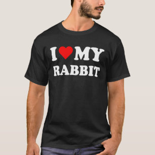 Camiseta I Heart My Rabbit I love my Rabbits Cute Funny Pet