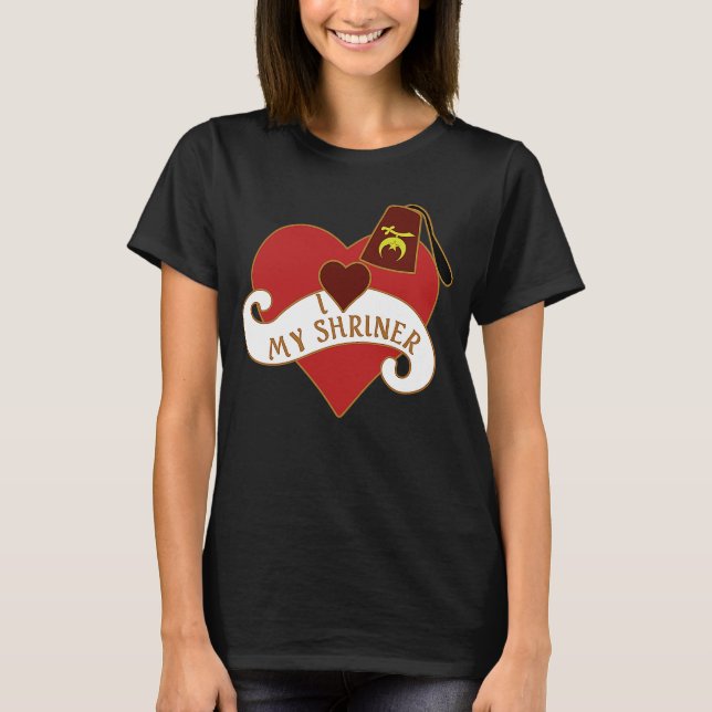Camiseta I Heart My Shriner Noble the Mystic Shrine Thanksg (Anverso)