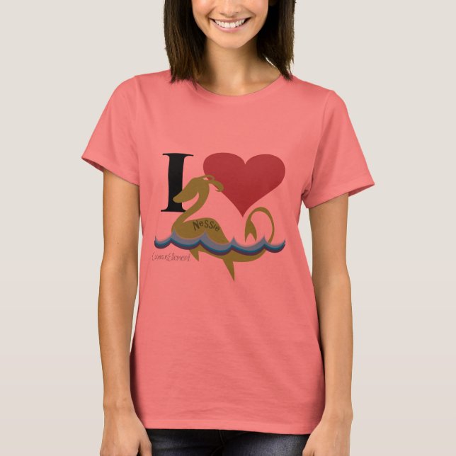Camiseta I Heart Nessie (Anverso)