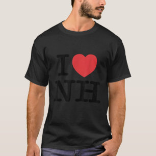 Camiseta I Heart NH Love New Hampshire