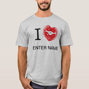 Camiseta I_HEART___ (nombre del parte movible)
