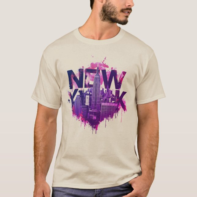 Camiseta I Heart NYC" T-shirt - Casual New York City Urban  (Anverso)