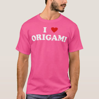 Camiseta I Heart Origami Artist Paper Folding - Me encanta 