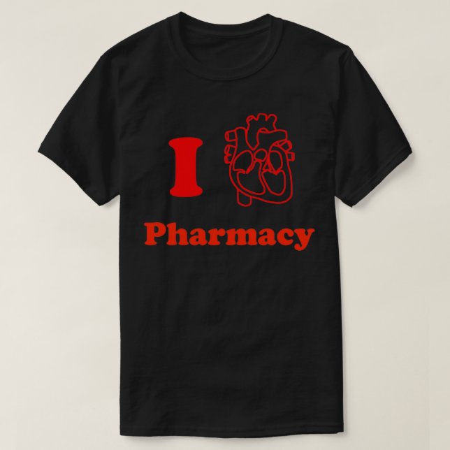 Camiseta I Heart Pharmacy (Diseño del anverso)