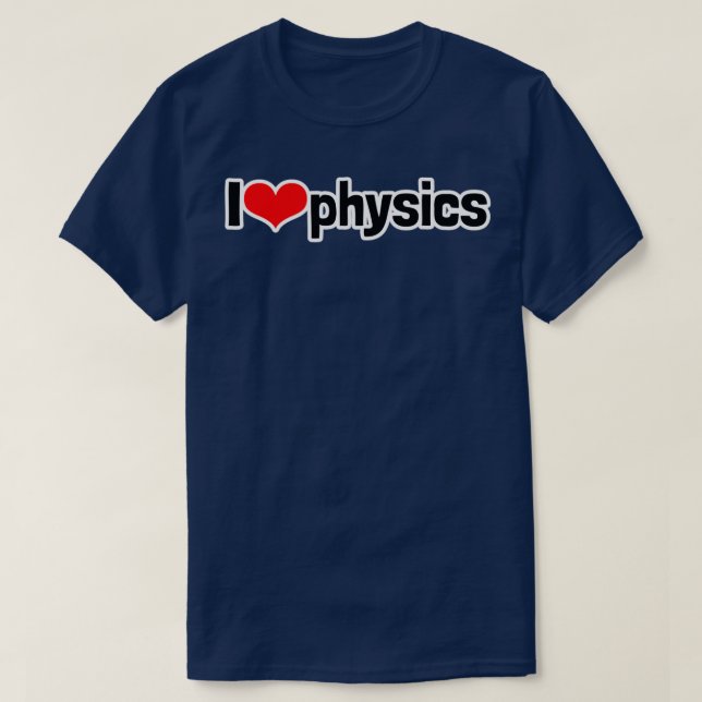 Camiseta I Heart Physics (Diseño del anverso)