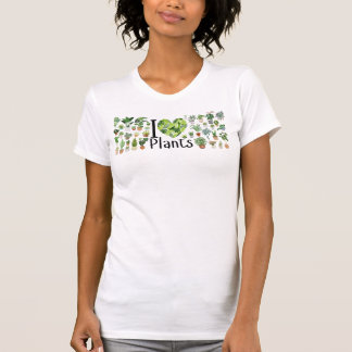 Camiseta I Heart Plants Woman's Slim Fit Tee