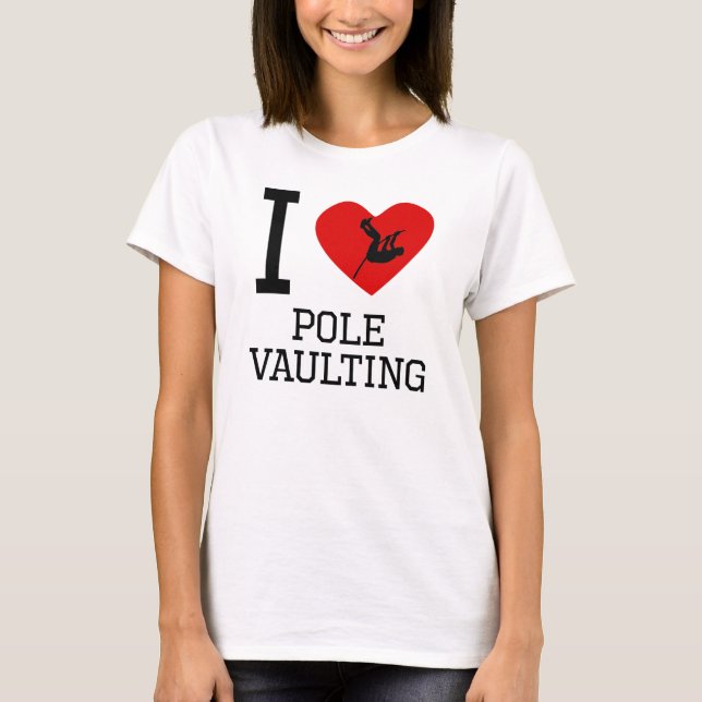 Camiseta I Heart Pole Vaulting (Anverso)