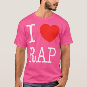 Camiseta I Heart Rap I Love Rap Music Hip-Hop Dj Mc Frees