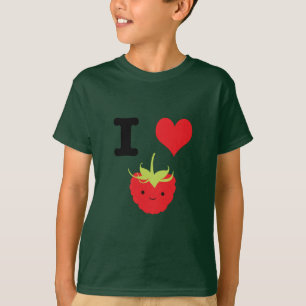 Camiseta I Heart Raspberries