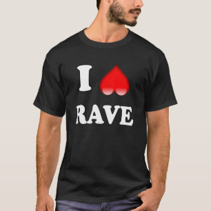 Camiseta I Heart Rave Dance Booty Electronic House Fe