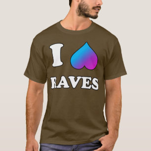 Camiseta I Heart Rave Dance Booty Funny Electronic Music Fe