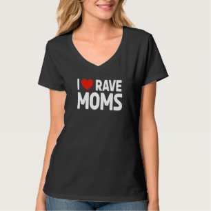 Camiseta I Heart Rave Moms Edm Music Costume Para Festivale