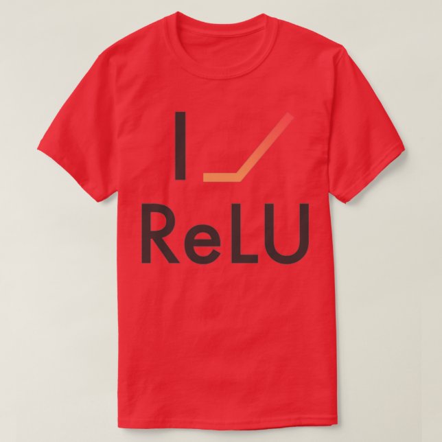 Camiseta I Heart ReLU (Diseño del anverso)
