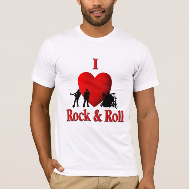 Camiseta I Heart Rock & Roll (Anverso)