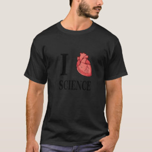 Camiseta I Heart Science Love Biology Anatomía anatómica ca