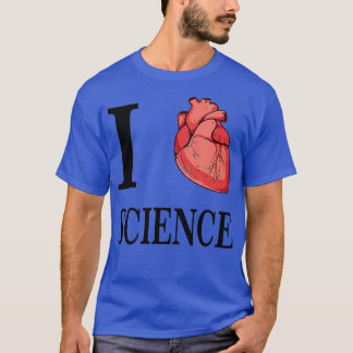 Camiseta I Heart Science Love Biology Anatomía anatómica ca