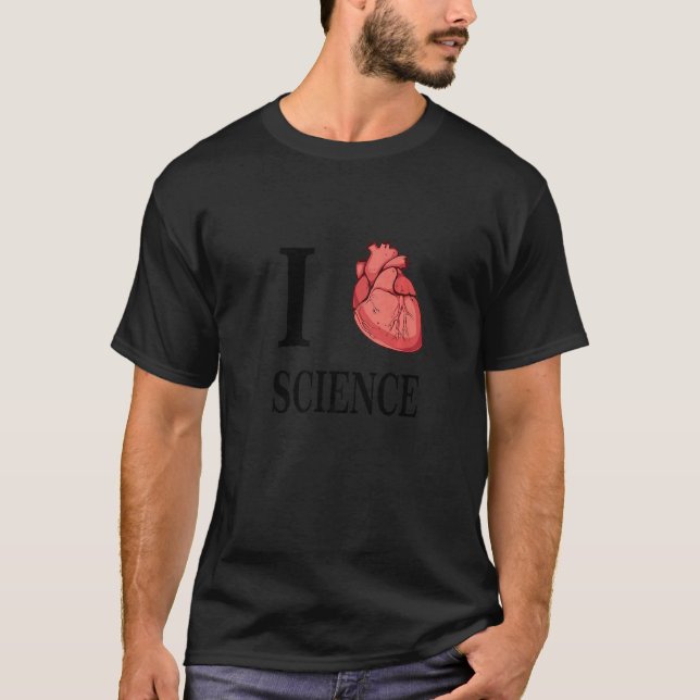 Camiseta I Heart Science Love Biology Anatomía anatómica ca (Anverso)