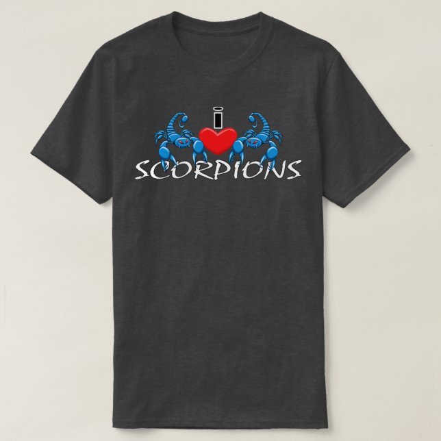 Camiseta I Heart Scorpions (Diseño del anverso)