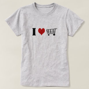 Camiseta I Heart Shopping