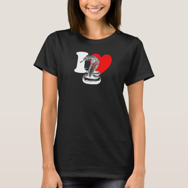 Camiseta I Heart Snakes - Cute I Love Snakes, Snake Lover P (Anverso)