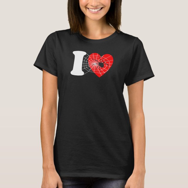 Camiseta I Heart Spiders - Funny I Love Spiders, Funny Spid (Anverso)