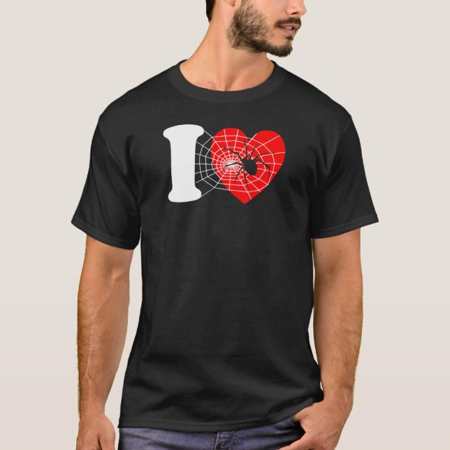 Camiseta I Heart Spiders - Gracioso me encantan las arañas, (Anverso)