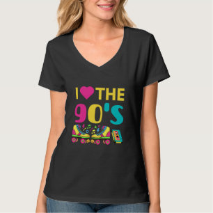 Camiseta I Heart The 90 S, equipo retro vintage de los 90