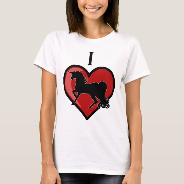 Camiseta I Heart Unicorns (Anverso)
