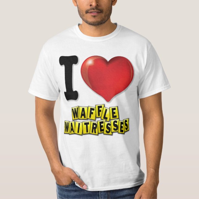 Camiseta I Heart Waffle Waitress (Anverso)