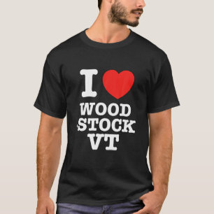 Camiseta I Heart Woodstock (Vermont VT) Love
