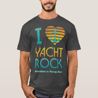 Camiseta I Heart Yacht Rock Drinking Maritime Party