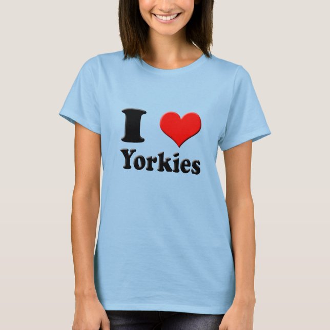 Camiseta I Heart Yorkies Tee (Anverso)