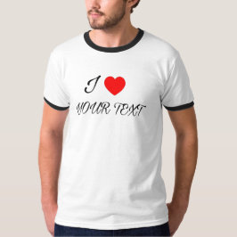 Camiseta I heart Your text