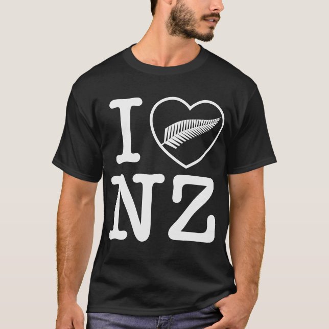 Camiseta I heart Zealand New (Anverso)