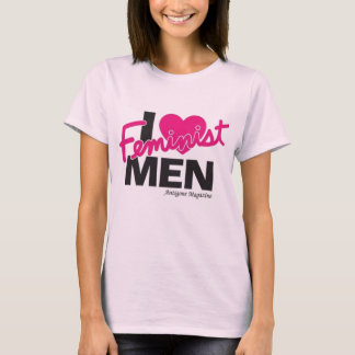 Camiseta I hombres feministas del corazón…