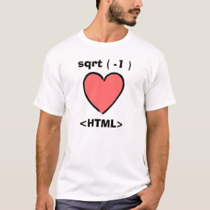 Camiseta I HTML del corazón