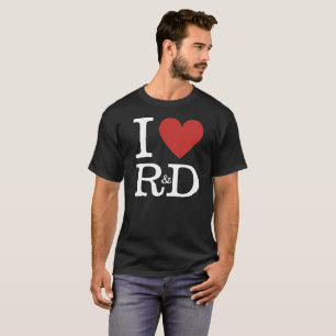 Camiseta I ❤️ I+D para empleados PERSONALIZABLE masculino