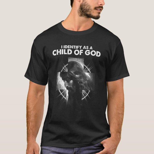Camiseta I Identify As A Child of God Overcomer Christian V (Anverso)
